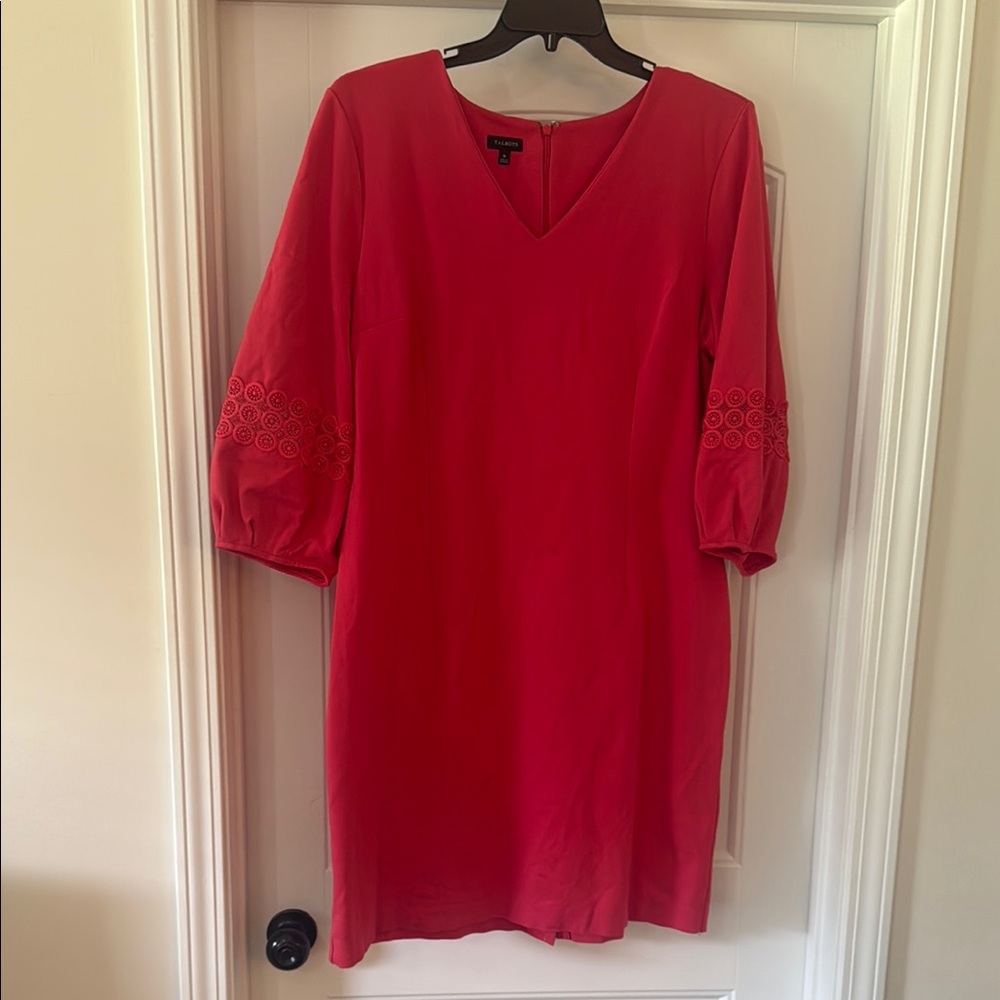 Talbots Vibrant V-Neck Dress